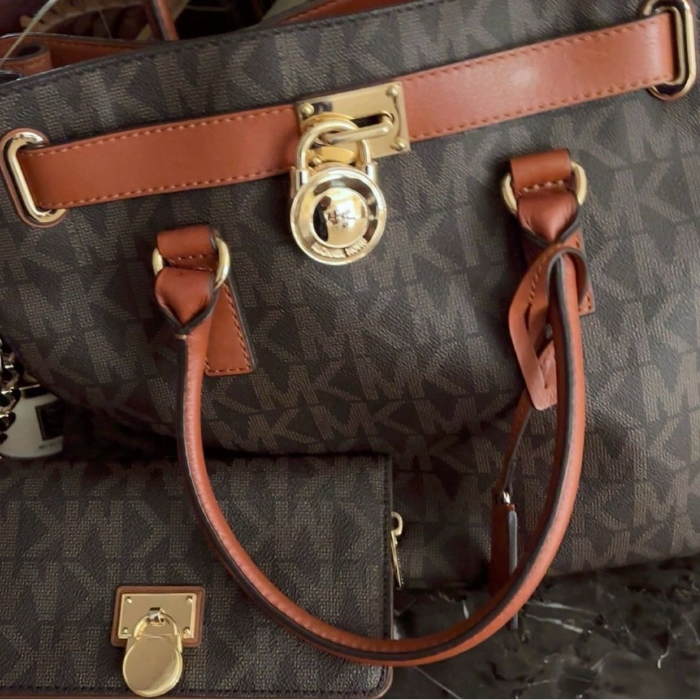 Michael Kors Brown Monogram Handbag